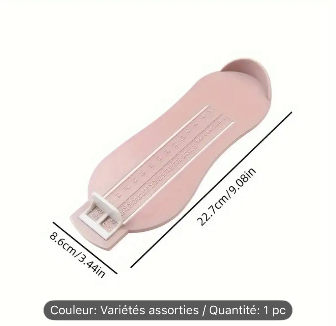 IMG_20250918_120501_610 A02  Règle de Mesure du Pied en Plastique Durable - Outil Facile à Utiliser pour la Taille des Chaussures, Mesurage Précis au Centimètre – Image 2