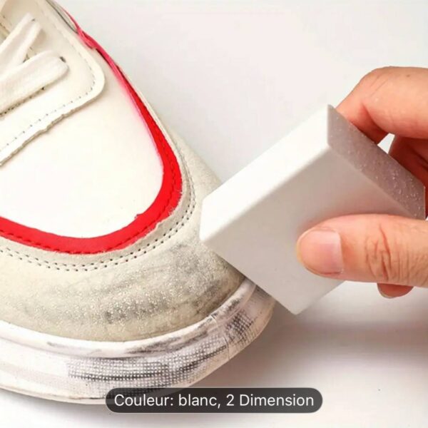 A06 2pcs Gomme de Nettoyage TPE pour Chaussures - Efficace contre les Taches, Baskets et Bottes